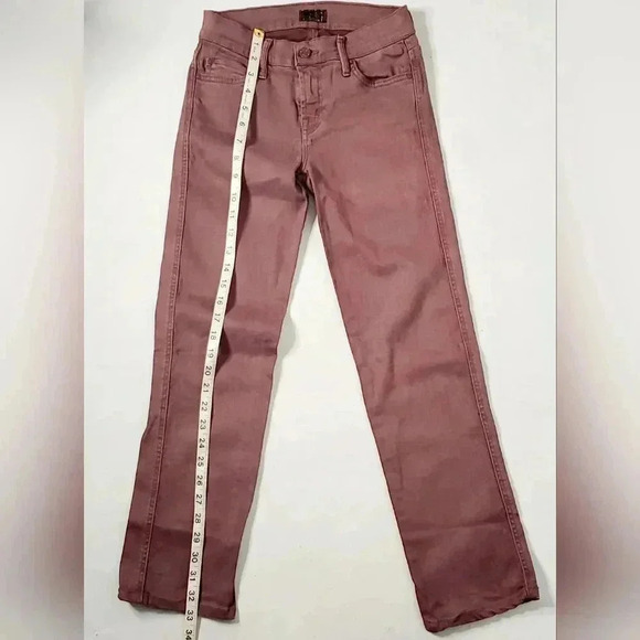 Mother Rascal  Cuff Pop Jeans Stretchy Denim Wild Orchid Sz 24 Mid Rise - Picture 7 of 12